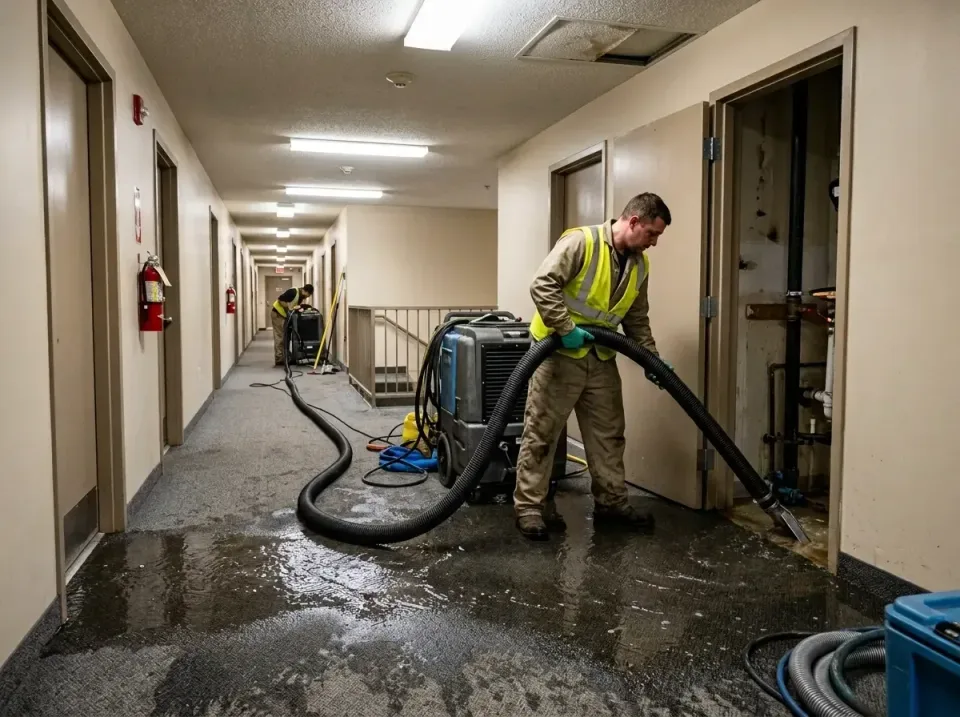 multi-unit-apartment-hallway-f-005 — frequently asked questions, Emergency Burst Pipe Water Extraction & Removal in Whitesbu…